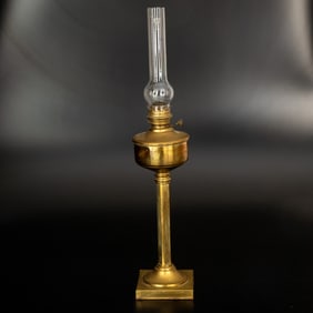 Victorian Brass Banquet Lamp