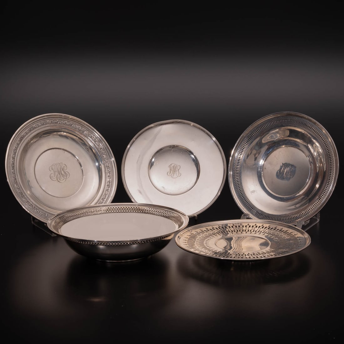 5 Sterling Silver Serving Dishes (1 of 5)