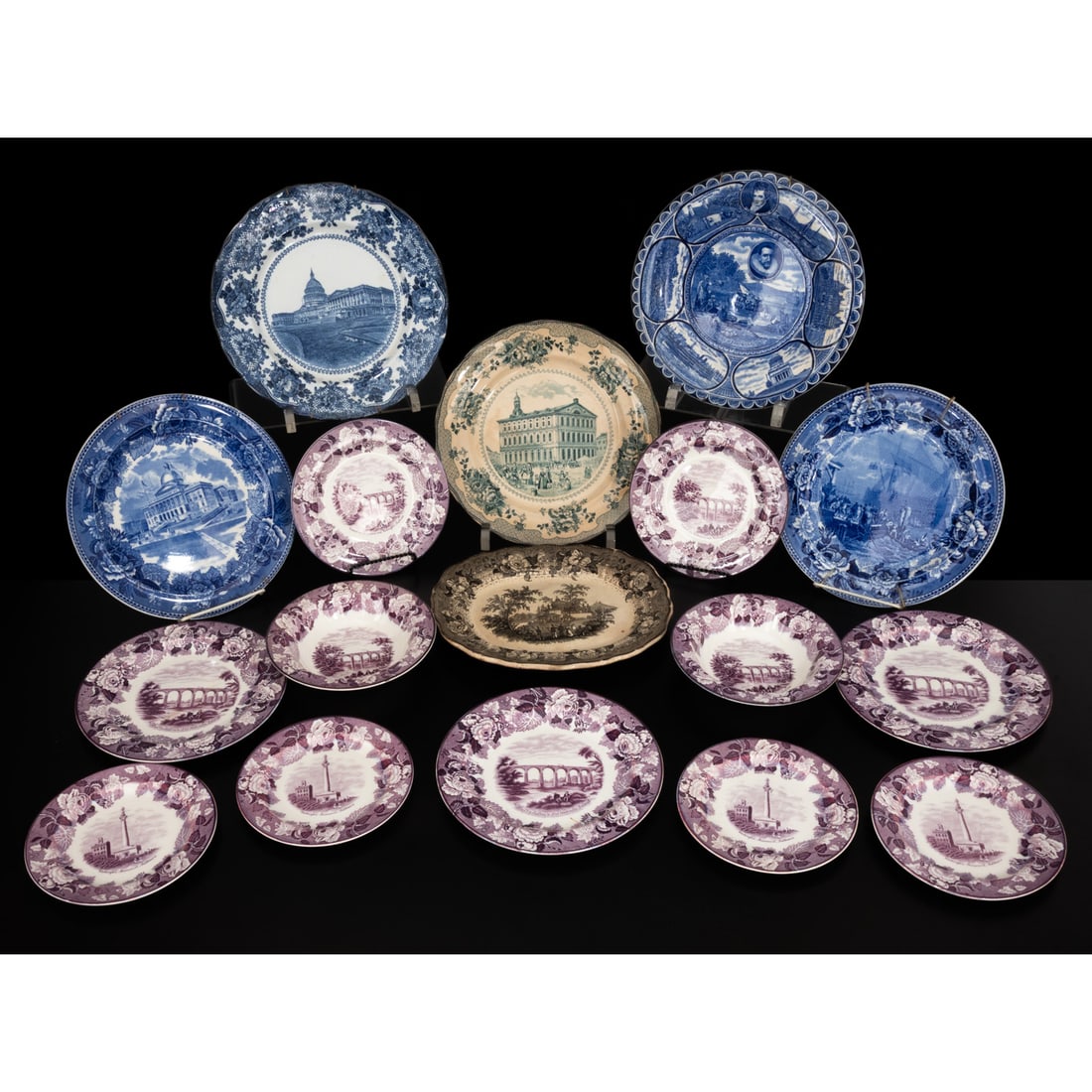 17 Transferware Souvenir Plates (1 of 9)