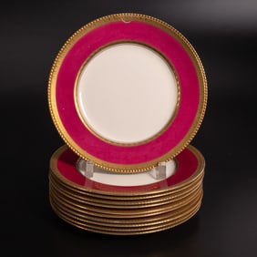 11 Booths Porcelain Dinner Plates