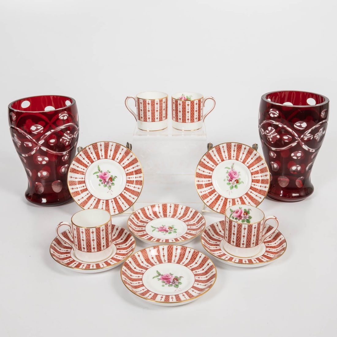 2 Glass and 10 Porcelain Tableware (1 of 4)