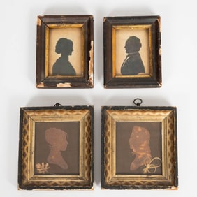 Four American Framed Silhouettes