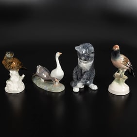 Royal Copenhagen and Villeroy & Boch Porcelain Figures