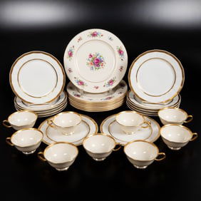 29 Pieces of Lenox, and Limoges, Porcelain Dinnerware