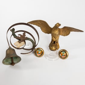 A Group of Brass Decorative Objects