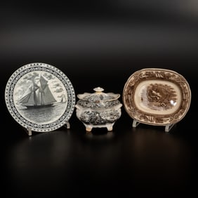 3 English Transferware