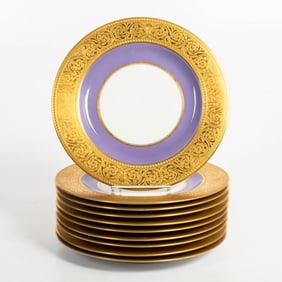 10 Hutschenreuther Porcelain Dinner Plates