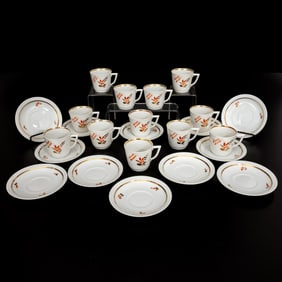 12 Royal Copenhagen Porcelain Demitasse Set