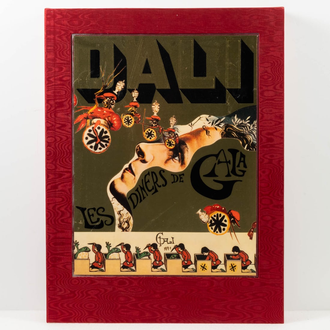 Salvador Dali (Spanish, 1904 - 1989): Salvador Dali (Spanish, 1904 - 1989) Les Diners de Gala Portfolio, 12 Lithographs printed in colors on Japon Nacré paper, XIV/CLXXXXV, Edition 14/195 Published by Jean Lavigne, Boulogne, France. In P