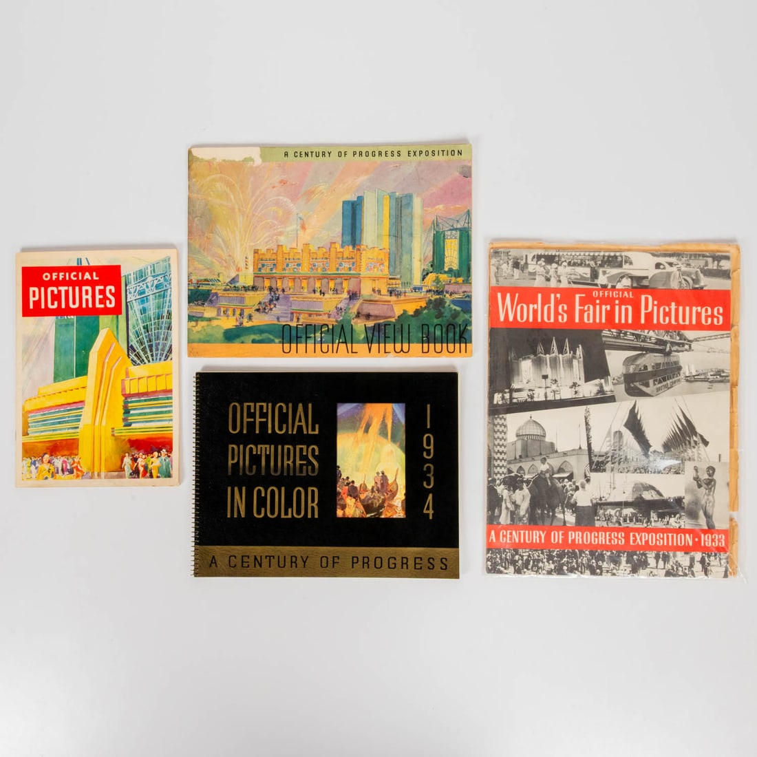 4 Chicago World's Fair Official Pictures Books (1 of 4)