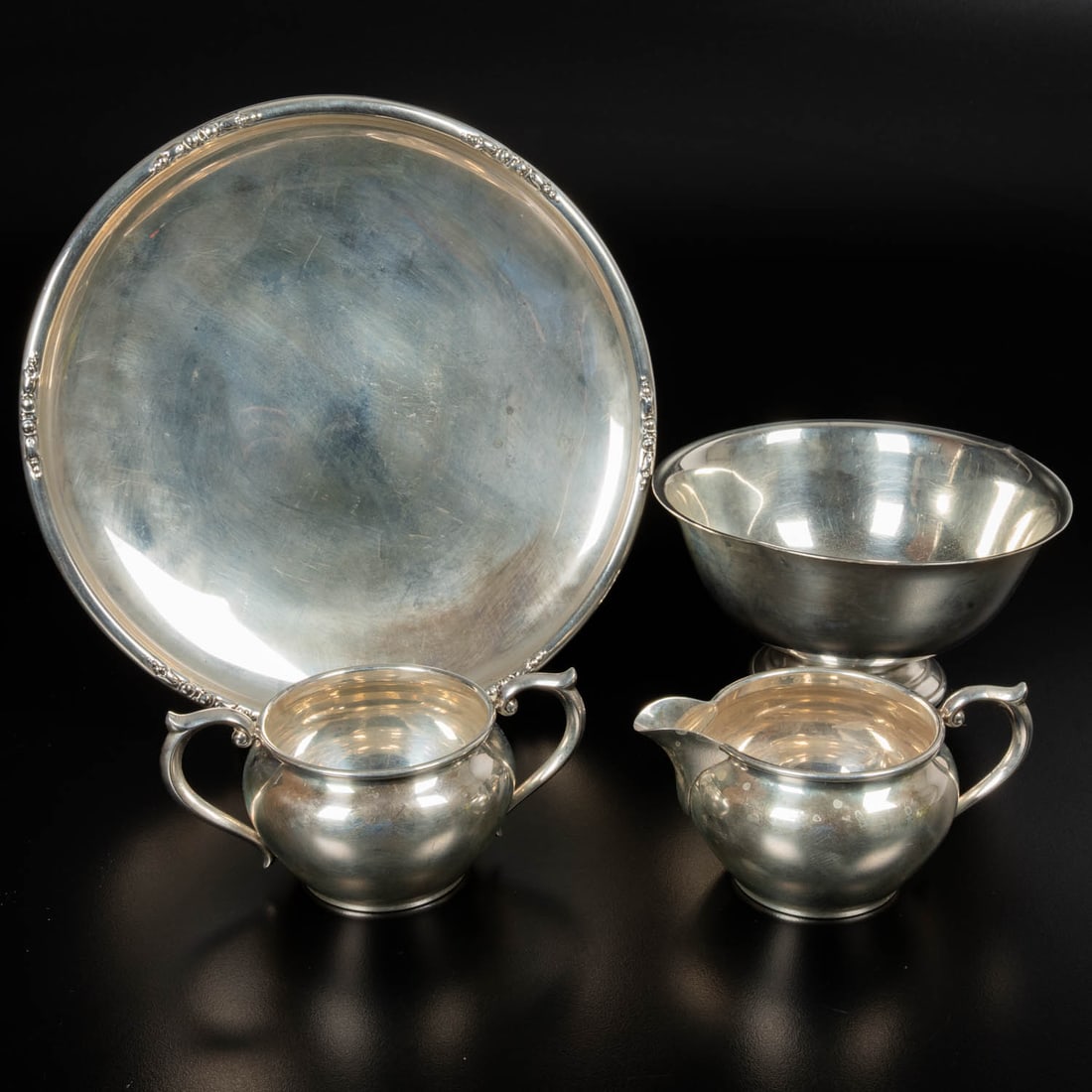 Four Sterling Silver Serving Items (1 of 6)