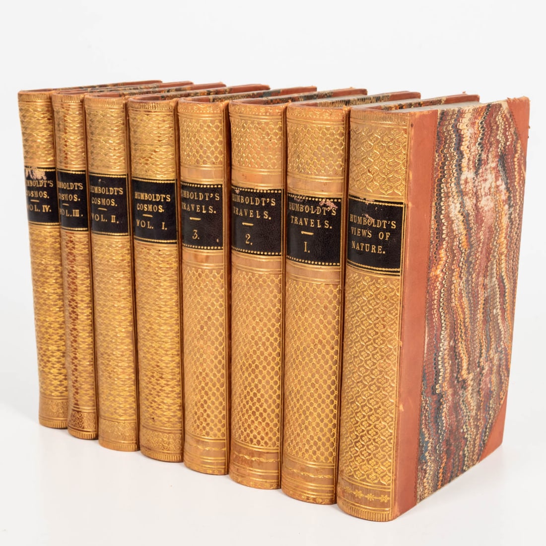 HUMBOLDT, Alexander Von. Views on Nature, Humboldt's Cosmos, and Humboldt's Travels. (1 of 8)