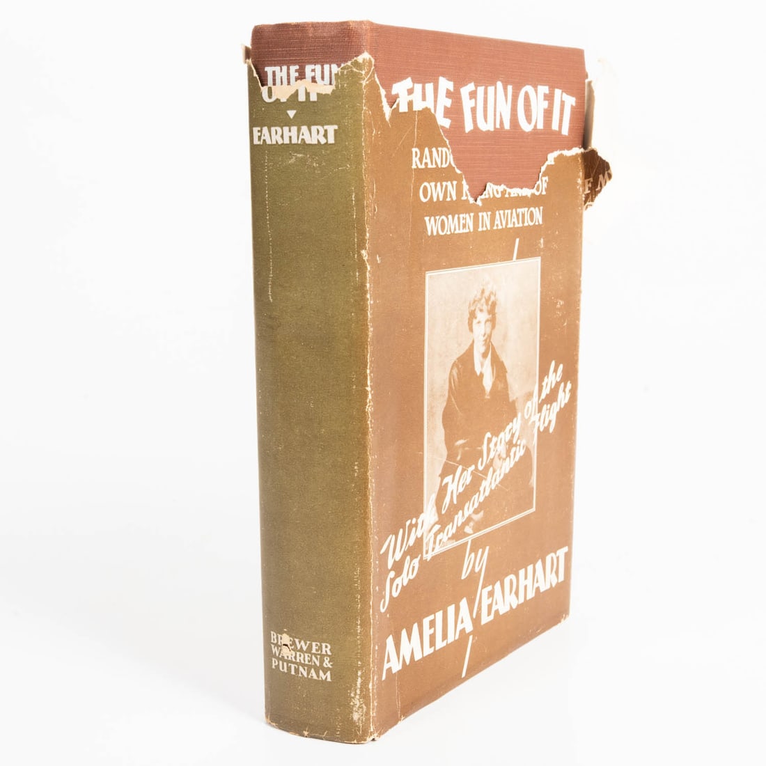 EARHART, Amelia. The Fun of It. Signed first edition.: EARHART, Amelia (1897-1937). The Fun of It. Signed first edition, 1932. With mini-record of Earhart's international broadast in a sleeve on interior rear board. Signed on the first free end page. 8vo.