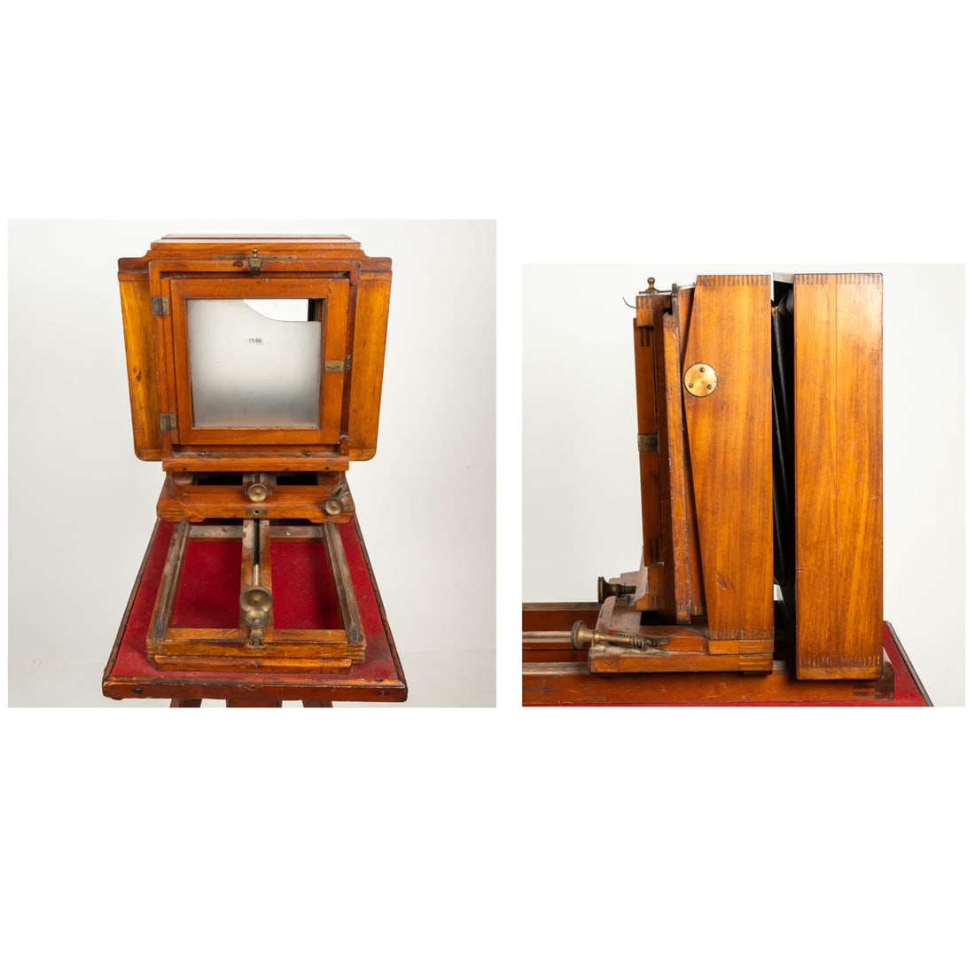 Antique large Format Camera on Stand - 12