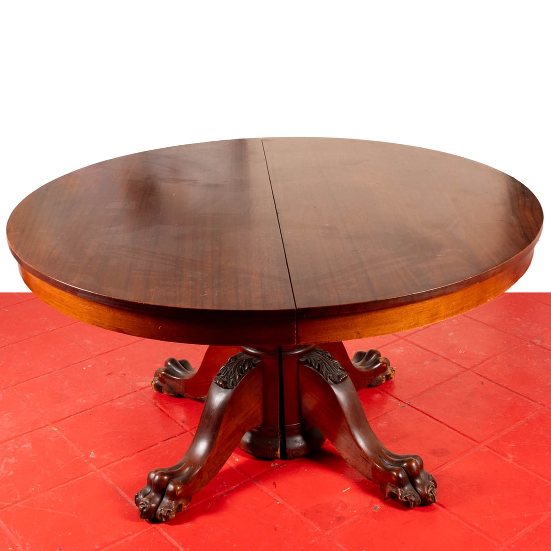 American Carved Extension Dining Table (1 of 9)
