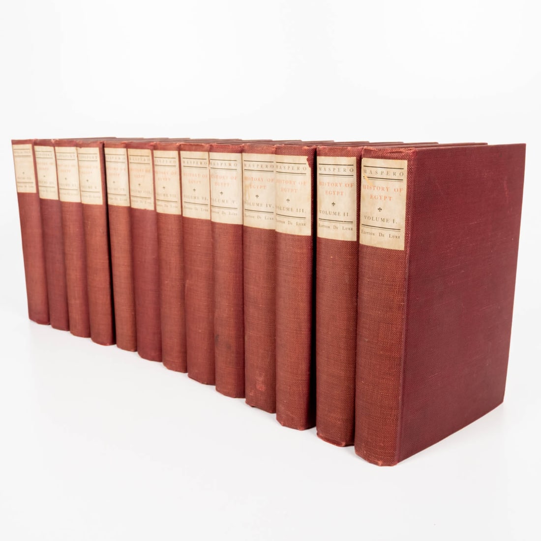 MASPERO, Gaston. History of Egypt.: MASPERO, Gaston (1846-1916). History of Egypt, Chaldea, Syria, Babylonia, and Assyria. Edited by SAYCE, A. H. and translated by MCCLURE, M. L. Publisher: The Grolier Society, London. 1903. Edition