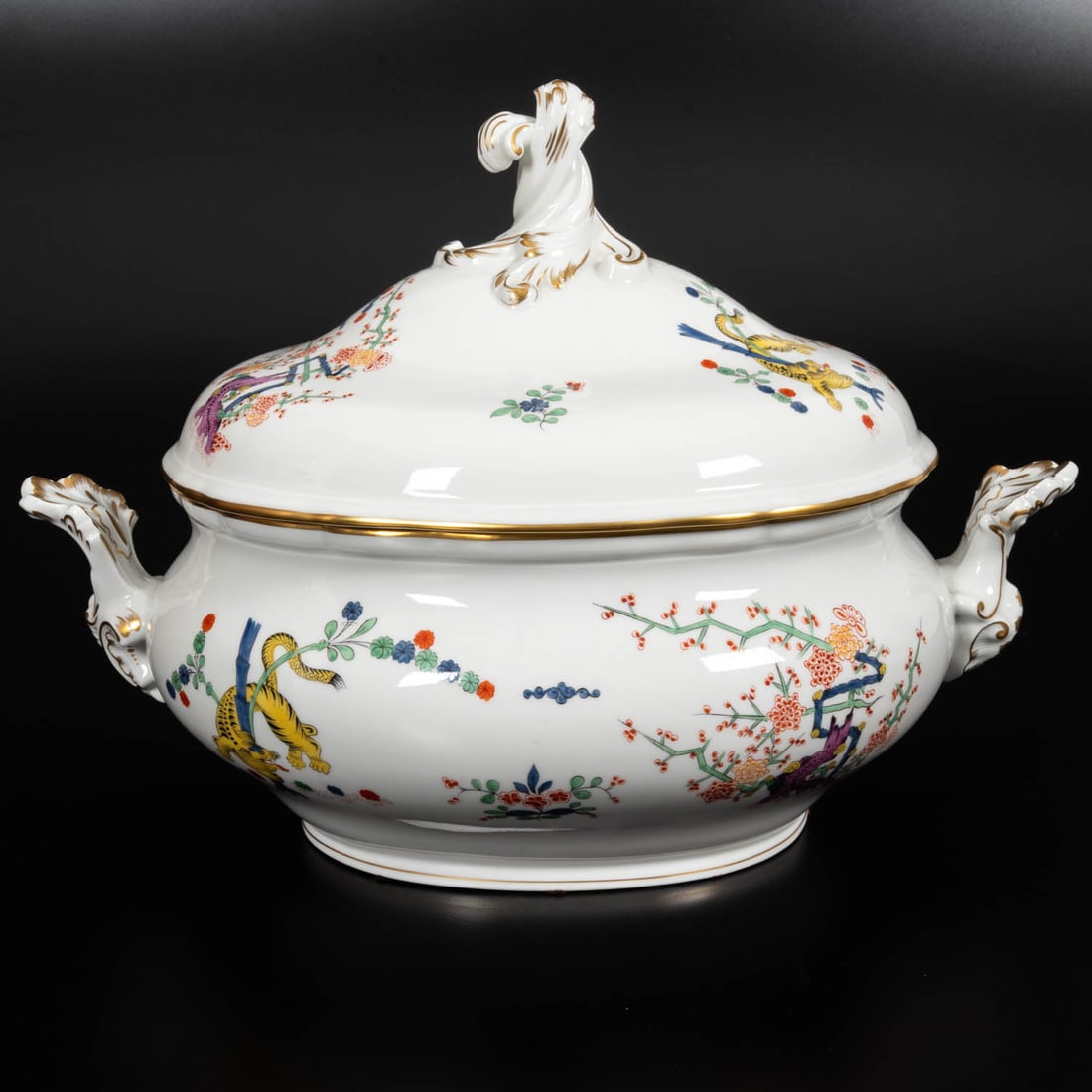 Meissen Porcelain Soup Tureen Asian Decoration (1 of 6)