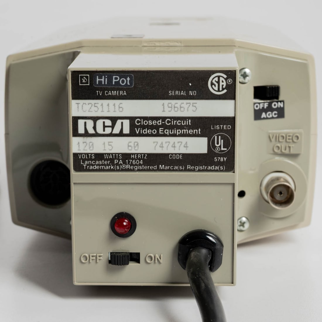 RCA Closed Circuit Camera with Case - 7