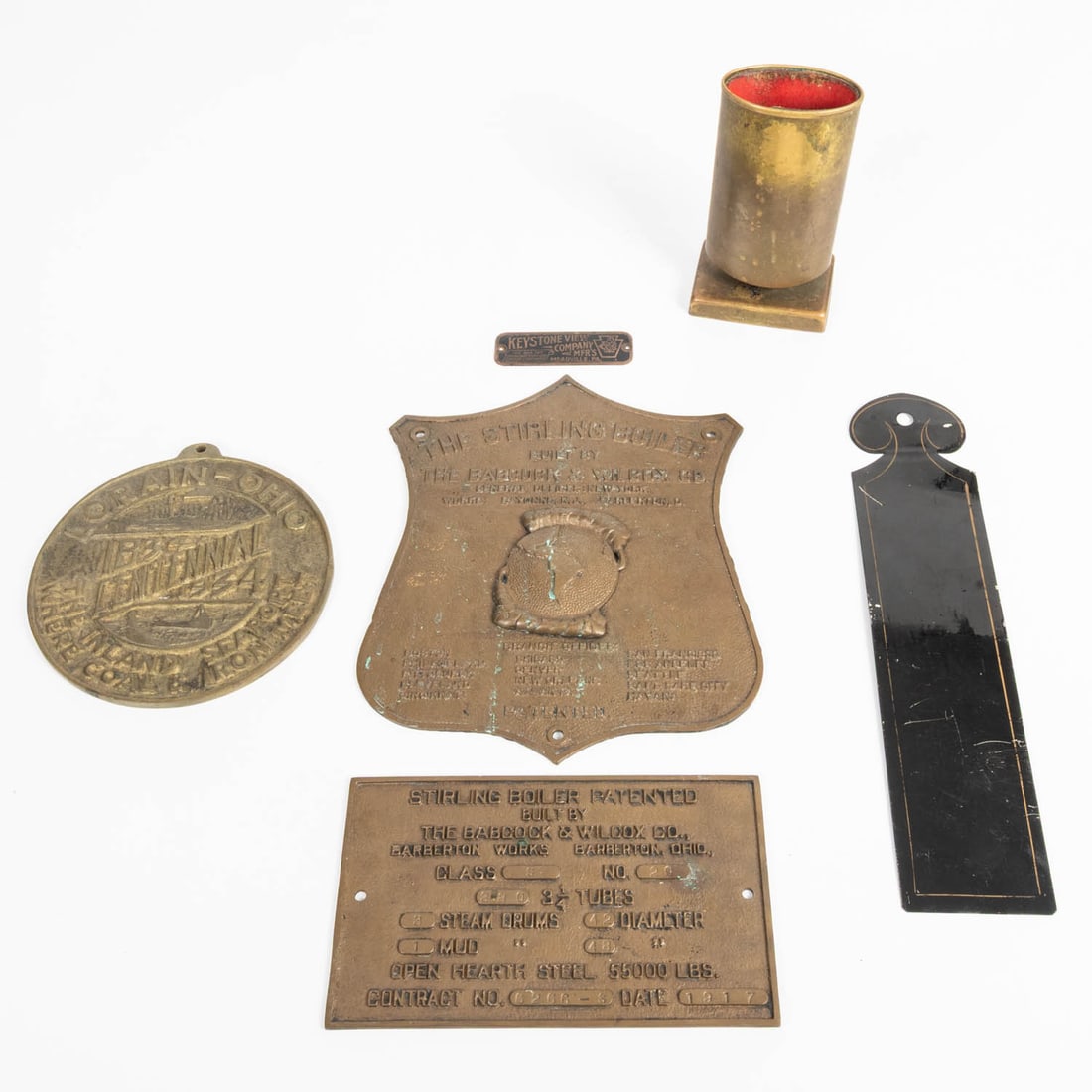 Various Brass Plaques and Metal Objects (1 of 7)