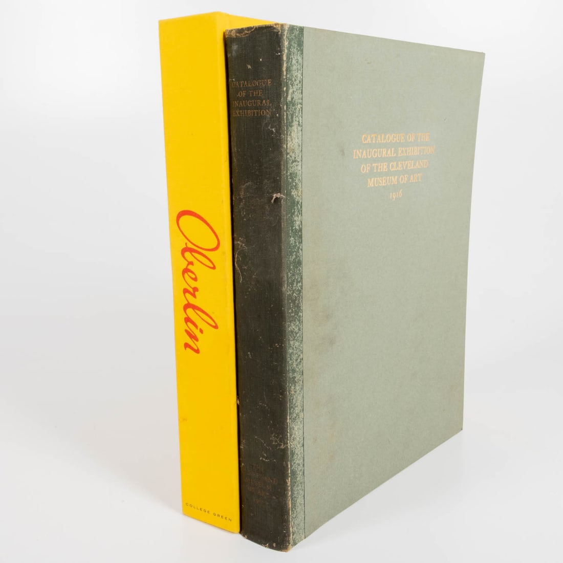 CLEVELAND MUSEUM OF ART. Catalogue of the Inaugural Exhibition. OBERLIN COLLEGE AND CONSERVATORY.: CLEVELAND MUSEUM OF ART. Catalogue of the Inaugural Exhibition. OBERLIN COLLEGE AND CONSERVATORY. Oberlin. ART book published by Clevland Museum of Art, Cleveland. 1916. Folio. Blue quarter bound