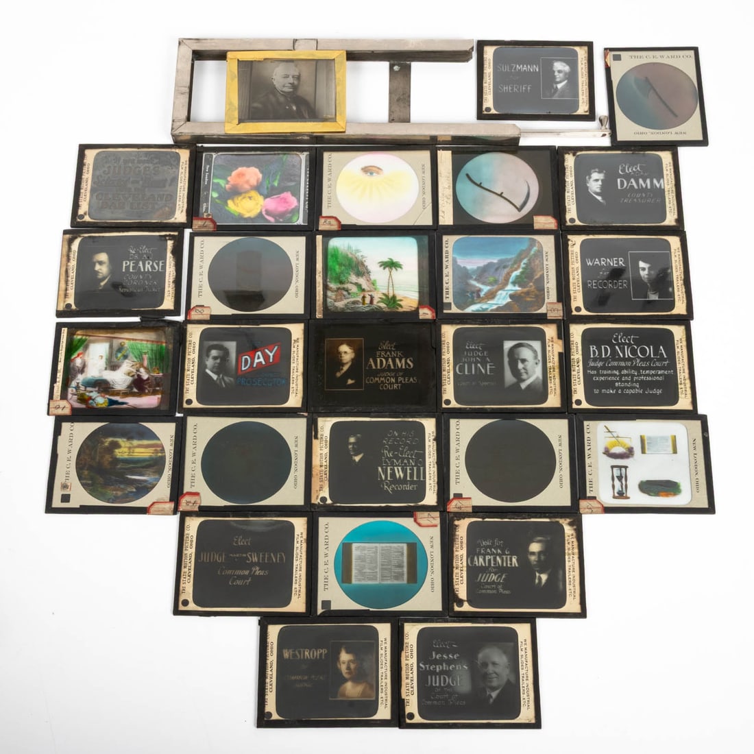 Odd Fellows & Election Candidate Magic Lantern Slides (1 of 7)