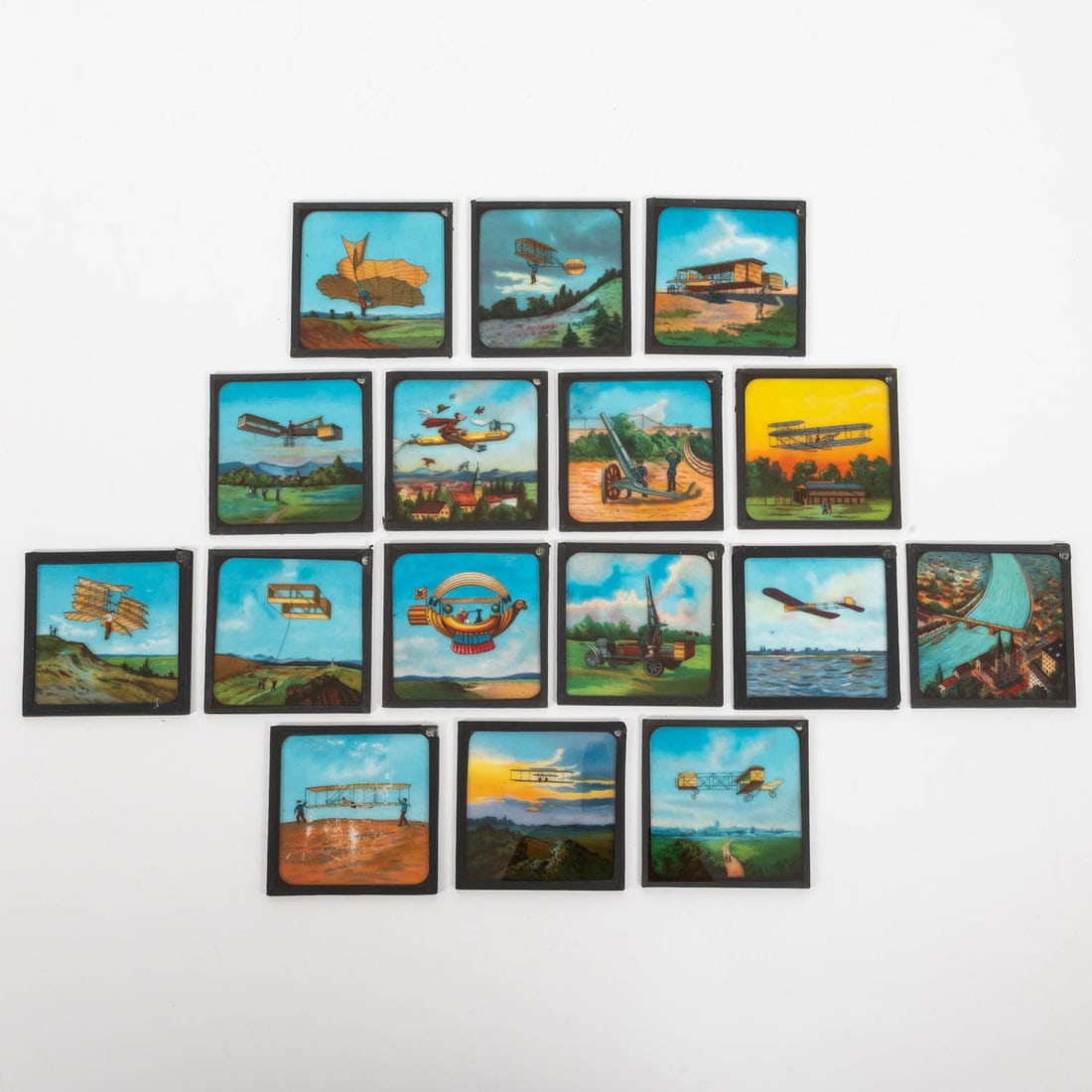 16 Story of Flight Magic Lantern Slides (1 of 6)