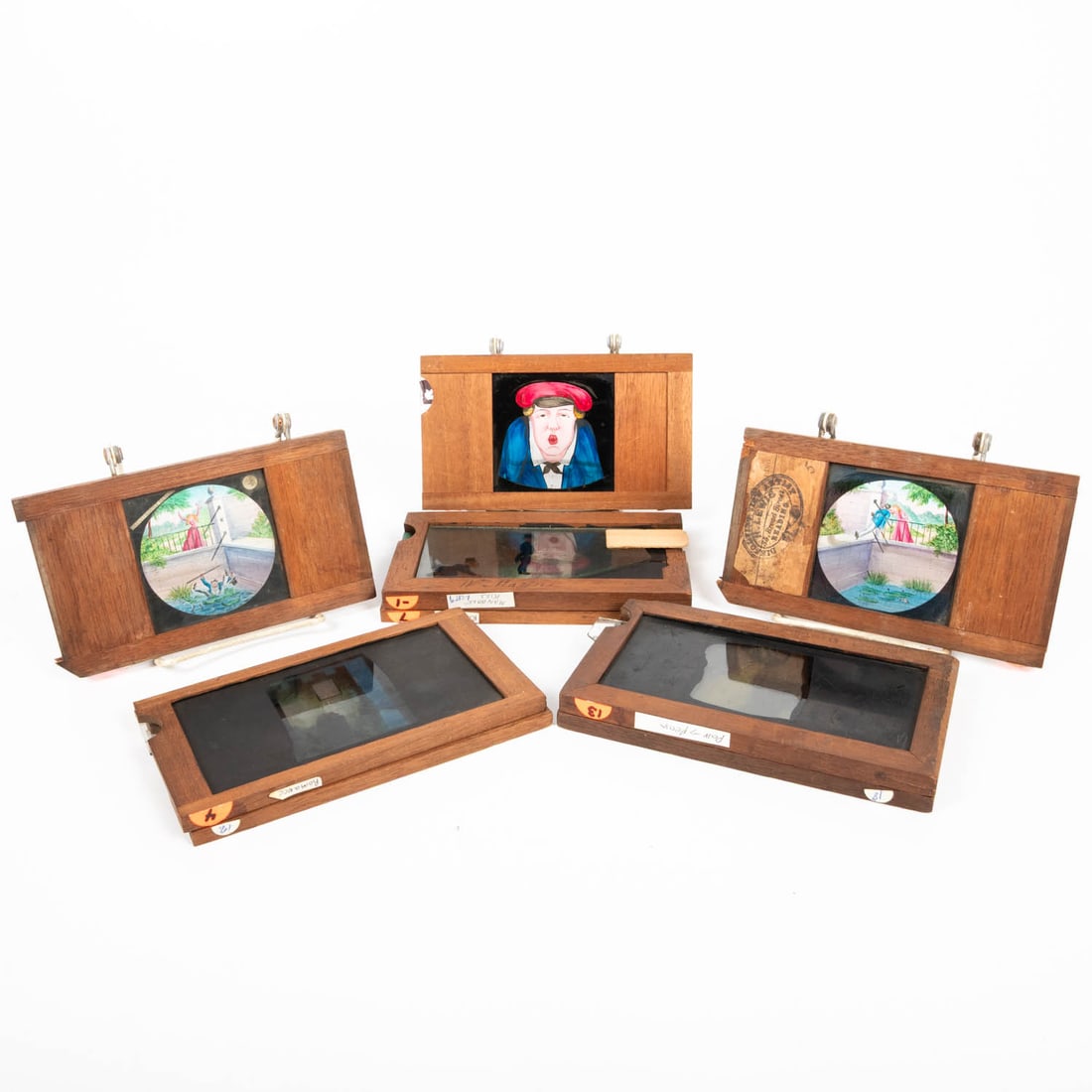 9 Romance Theme Magic Lantern Slides (1 of 2)