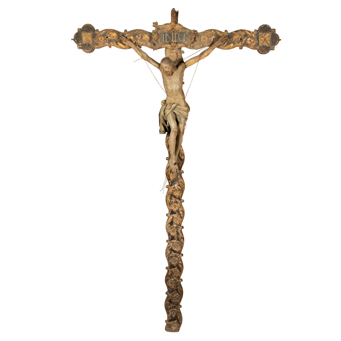 Spanish Colonial Polychrome Carved (1 of 8)