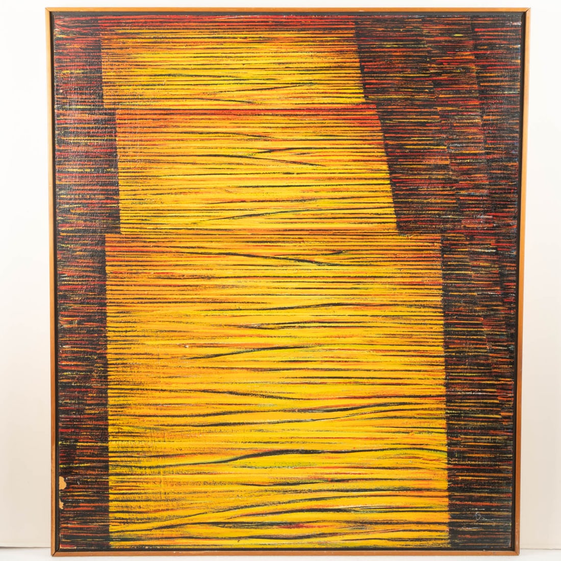 Todd Boppel (American 1934-2000): Todd Boppel (American 1934-2000) Terrace, Oil on board, Signed, verso. Image dimensions H: 42 x W: 36 in. H: 43 W: 37 in.