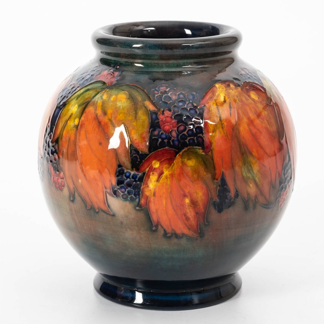 Moorcroft Flambe Autumn Leaf Vase (1 of 3)