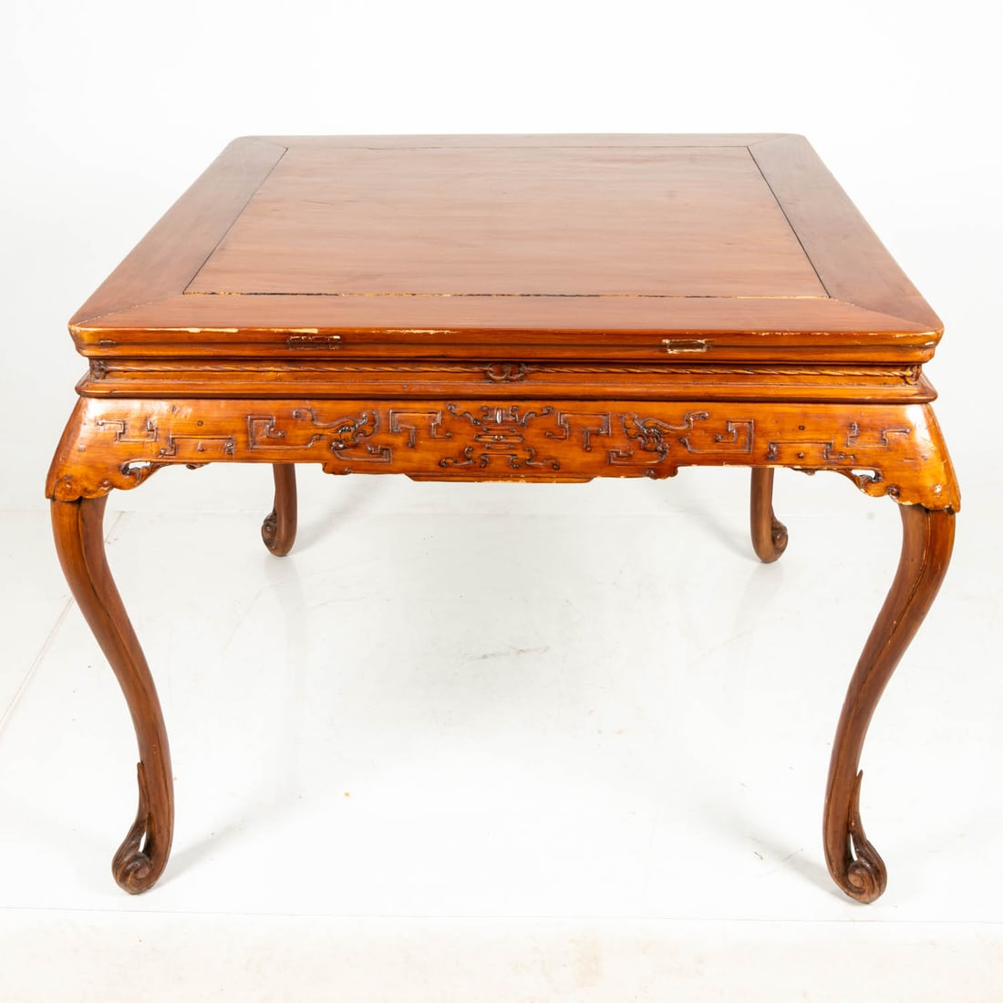 A Chinese Carved Elm Table (1 of 6)
