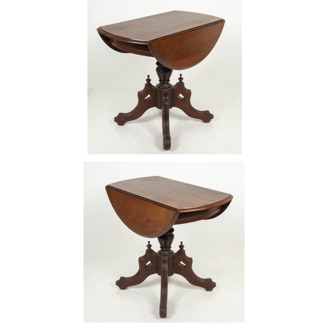 Victorian Walnut Drop Leaf Table - 2