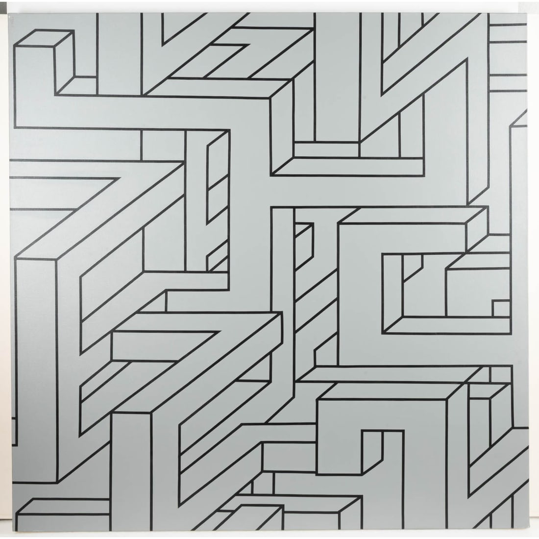 James Massena March (American, 1953 - 2021),: James Massena March (American, 1953 - 2021), Nonsense, 2012, Acrylic on canvas, Signed front lower left. Signed, dated, titled, verso H: 48 W: 48 in.