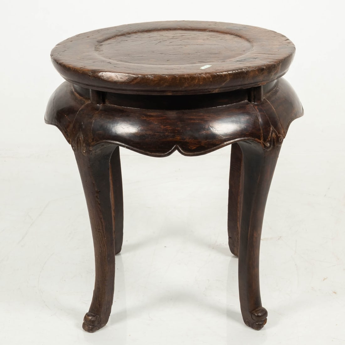 Chinese Lacquered Carved Hardwood Side Table (1 of 4)
