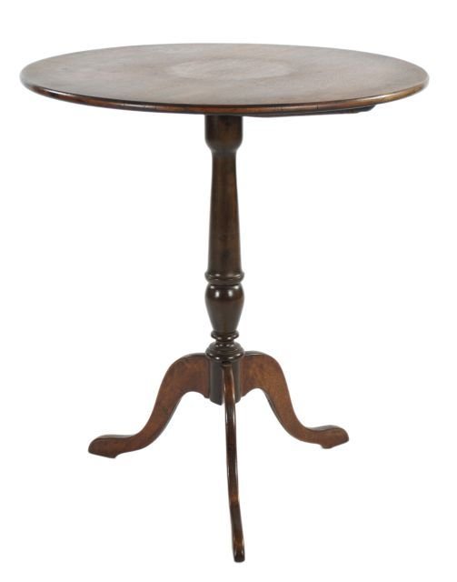 A Chippendale Style Walnut Candlestand, 20th Century.: A Chippendale Style Walnut Candlestand, 20th Century. Dimensions: h: 27 x w: 24 in. Other Notes: *** Please inquire for shipping estimate prior to bidding. Shipping costs may exceed item values. ***