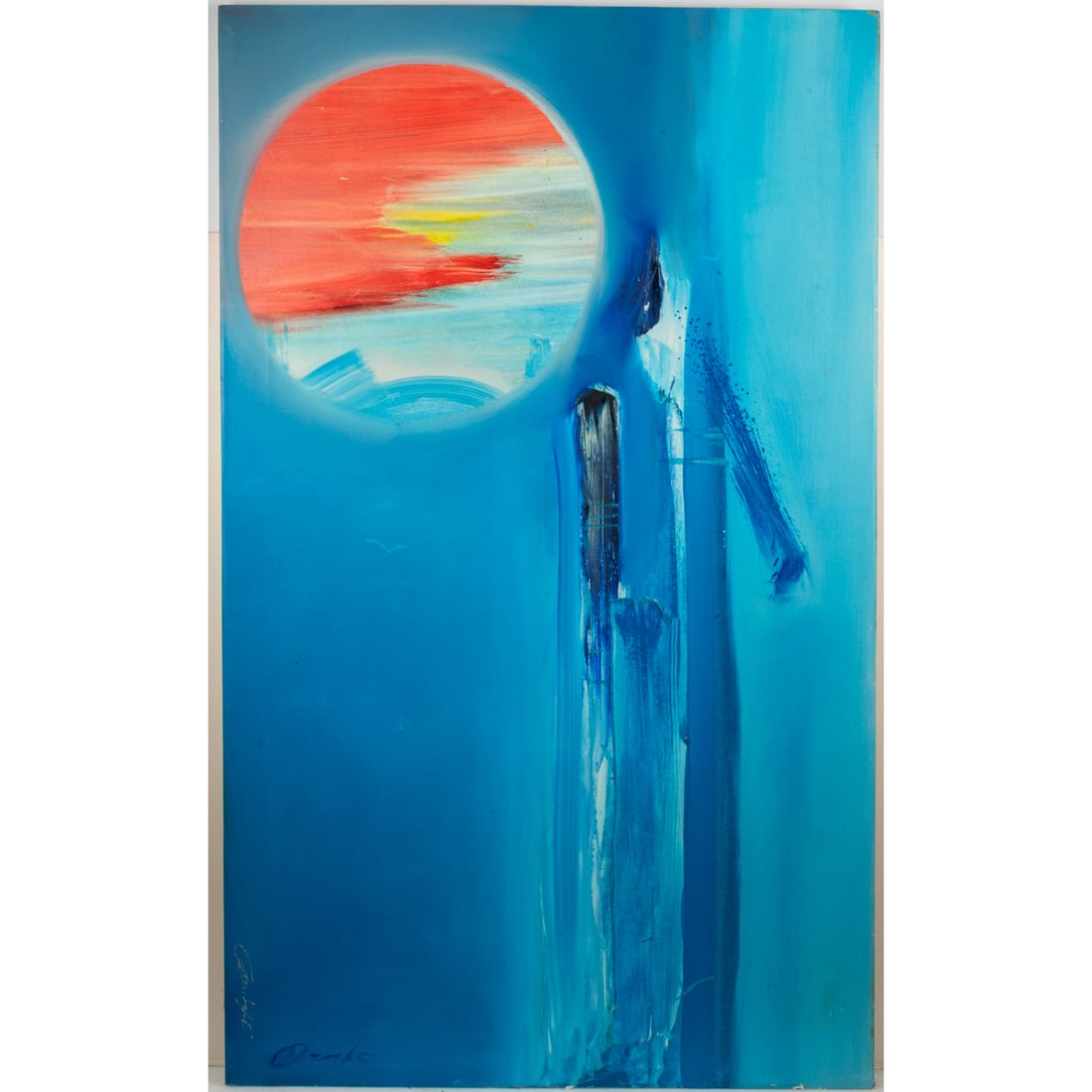 Al Bright (American, 1940-2019): Al Bright (American, 1940-2019) Untitled, Oil on canvas, Signed lower left. H: 60 1/2 W: 36 3/4 in.