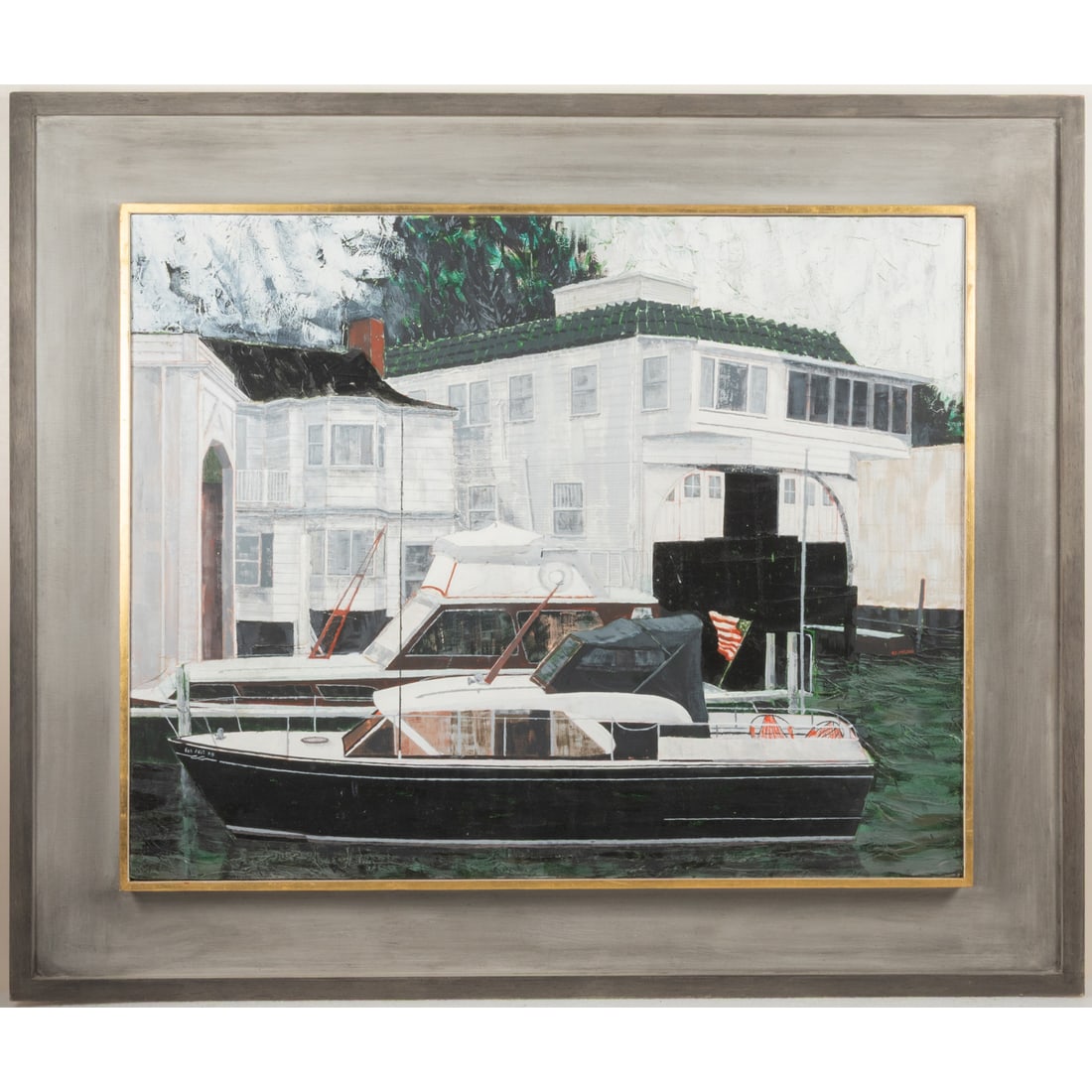 E.C. MacEwen (20th century): E.C. MacEwen (20th century) Clifton Lagoon, Oil on board, Signed middle right. Image dims: H: 28 3/4 x W: 36 in. H: 39 1/2 W: 46 3/4 in.