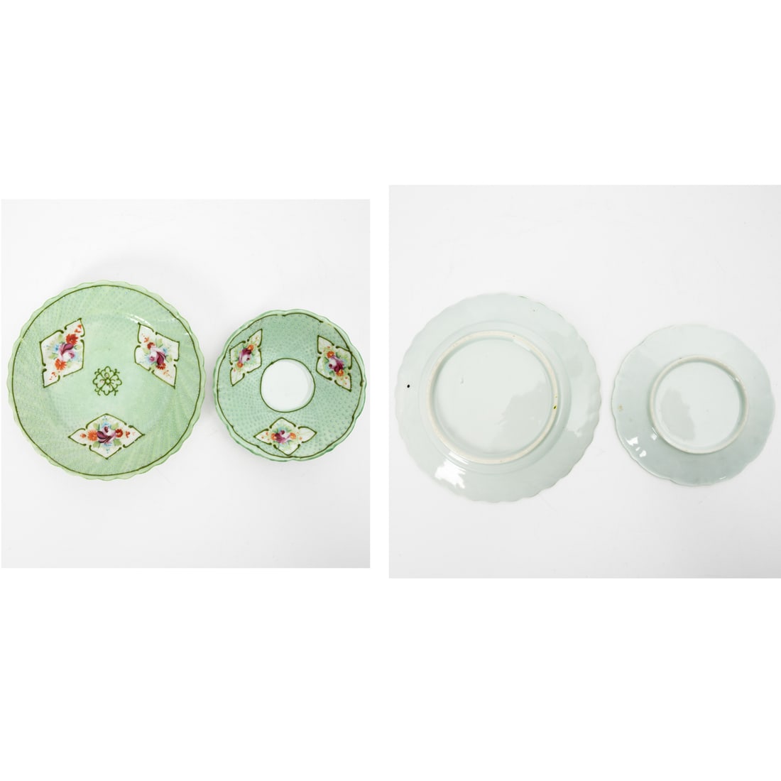 Eight Japanese Moriage Decorative Items - 6