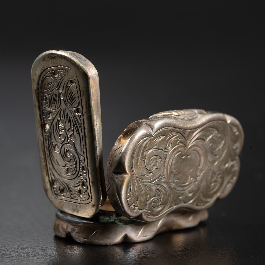 Five Sterling Silver Objets de Vertu - 4