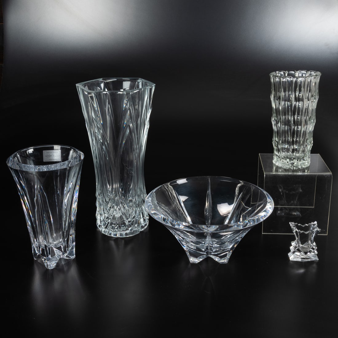 Five Crystal & Glass Decorative Items (1 of 7)