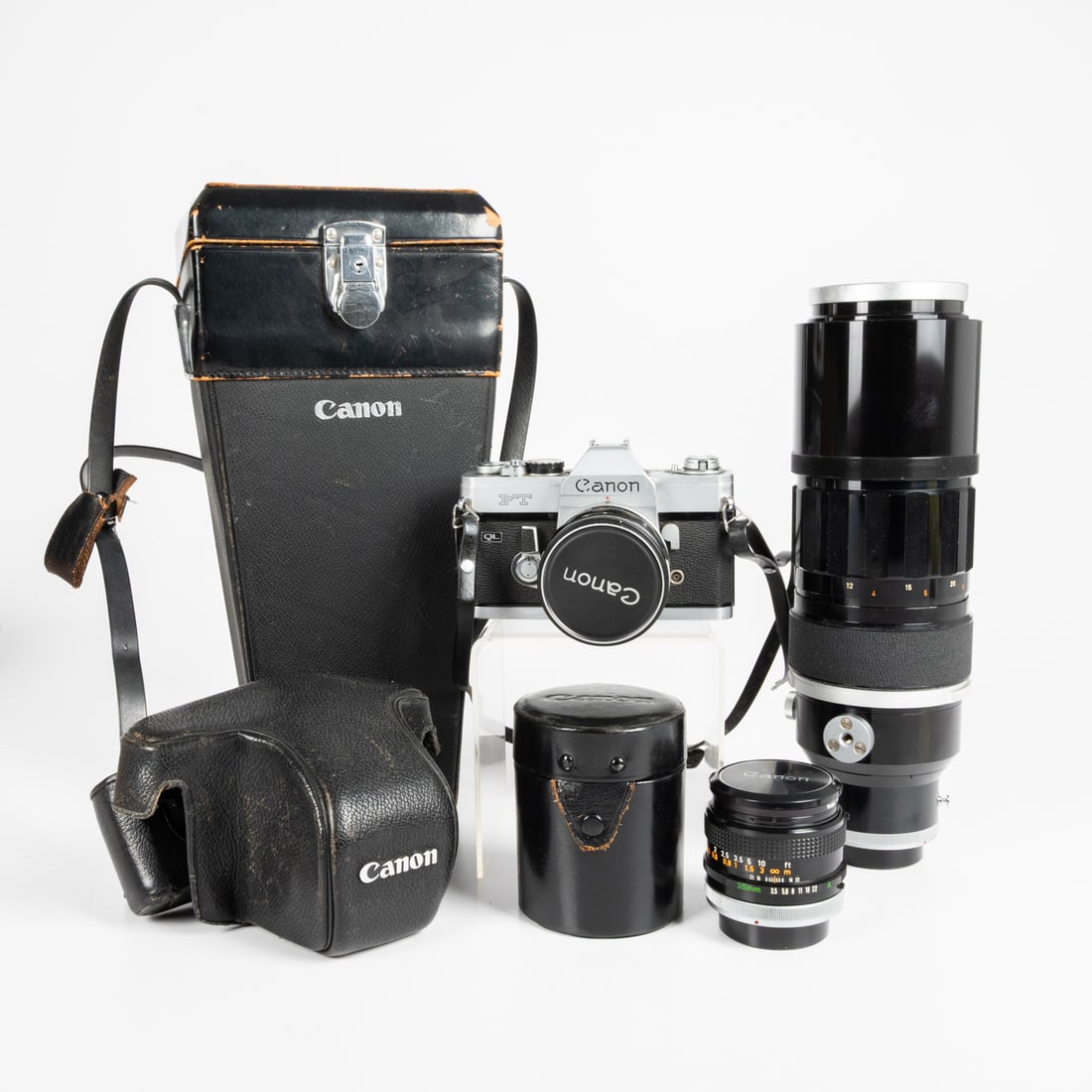 A Vintage Canon FT Camera with Accessories (1 of 8)