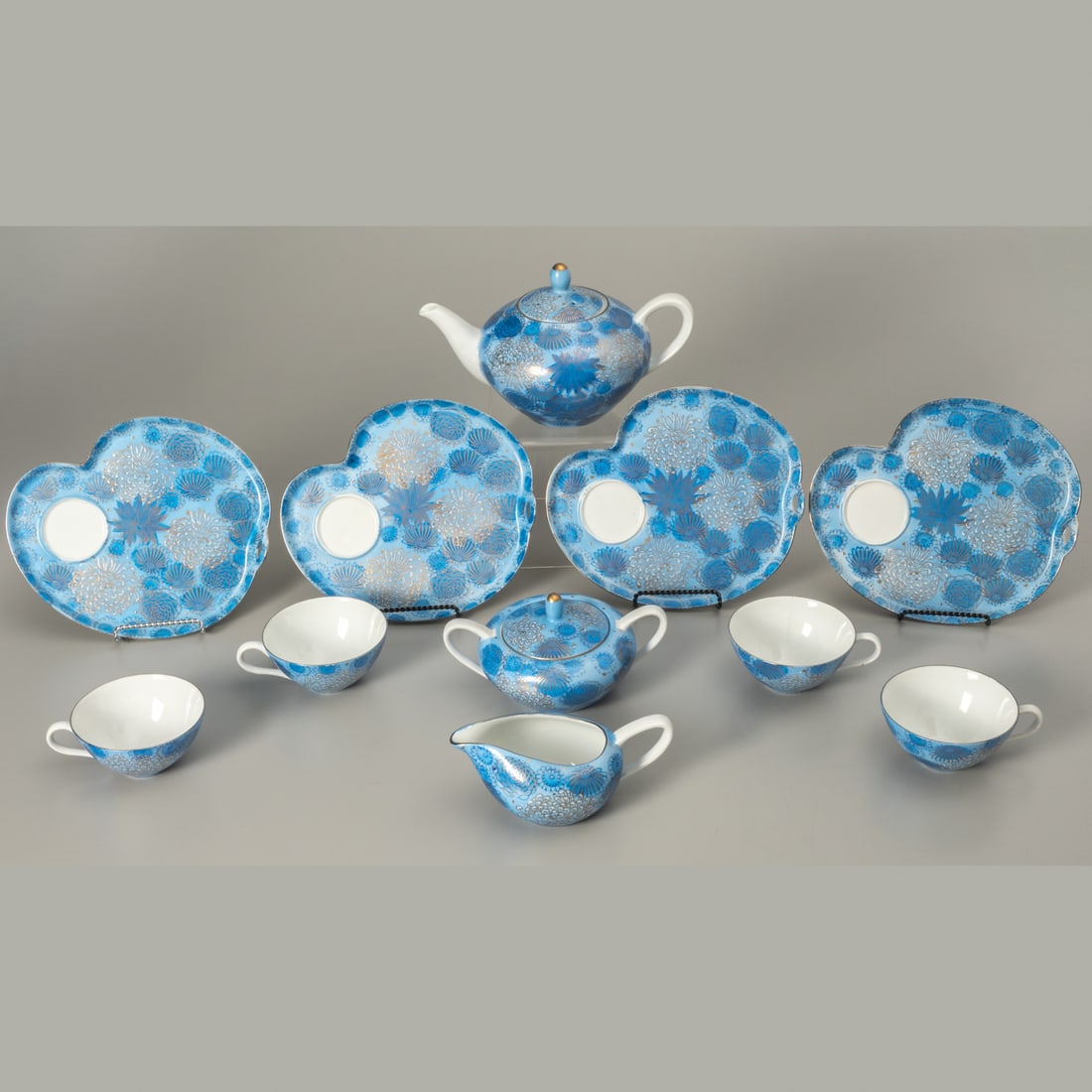 Eleven-Piece Japanese Porcelain Tea Set (1 of 9)