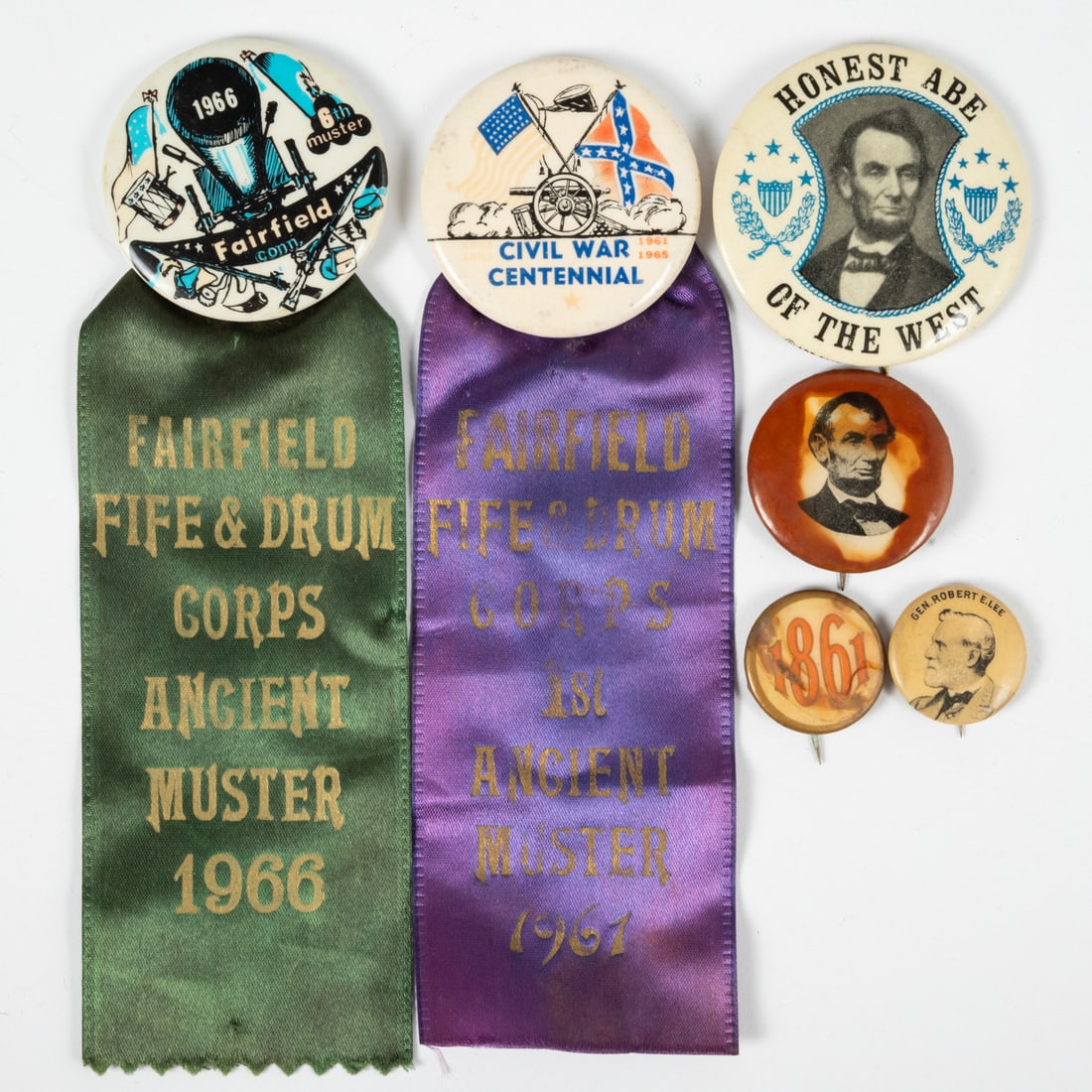 Six Civil War Themed Pinbacks (1 of 5)