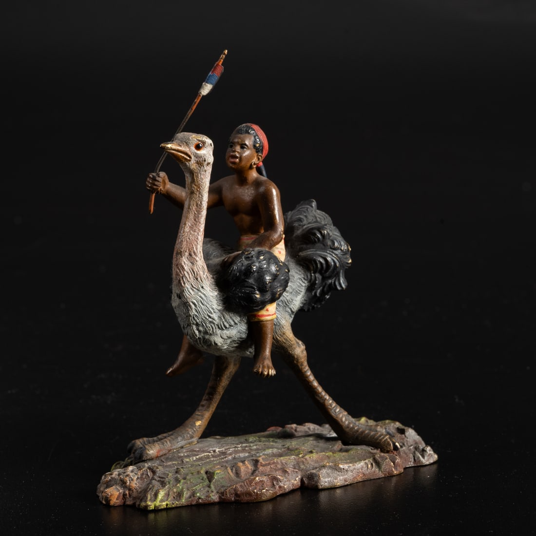 Franz Bergman Style Ostrich Rider (1 of 3)