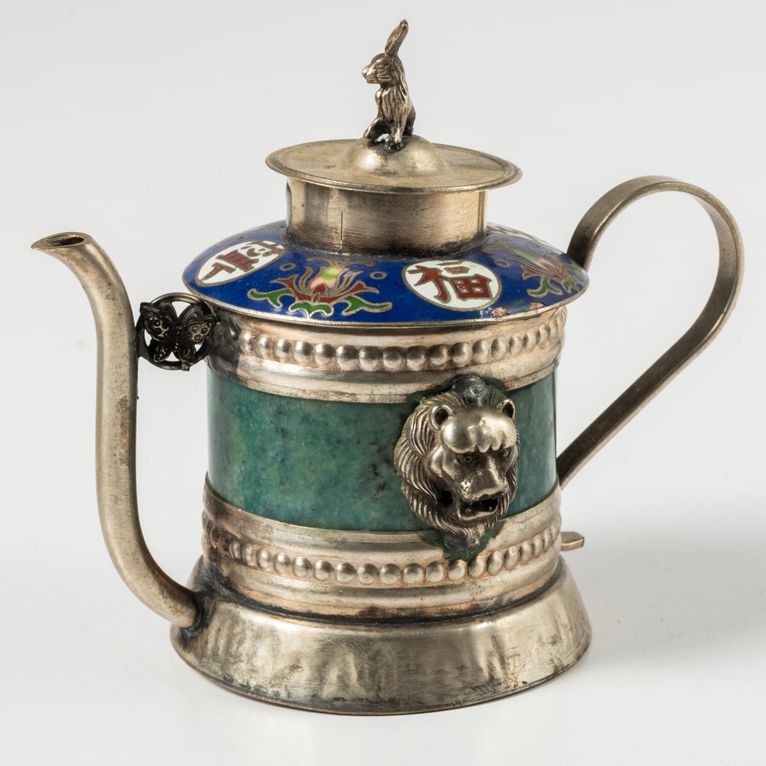 Three Chinese Silver Tea Pots - 2