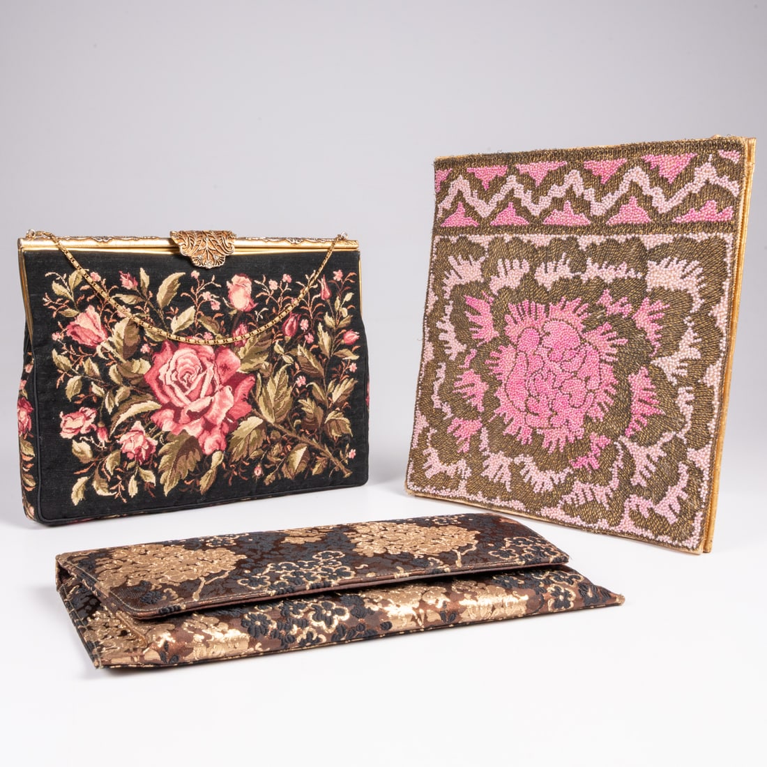 Three Vintage Beaded and Fabric Purses (1 of 8)