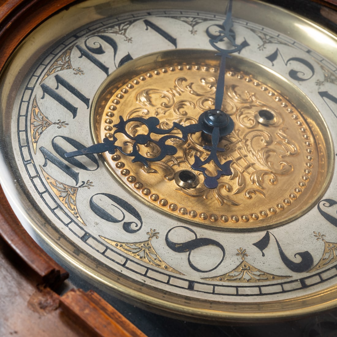 A Gustav Becker Walnut Regulator Wall Clock - 4