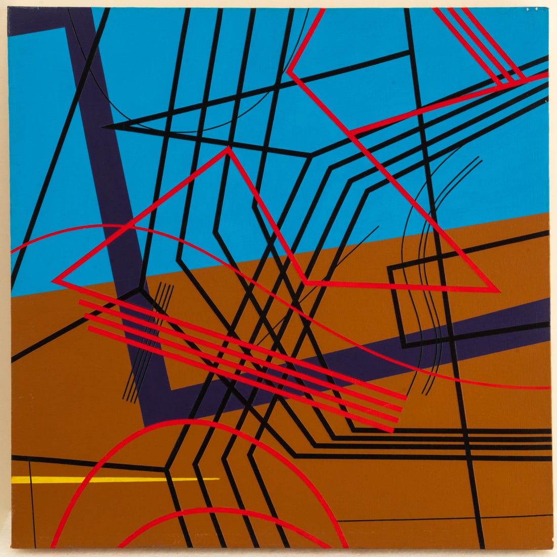 James Massena March (American, 1953-2021): James Massena March (American, 1953-2021) Untitled, Acrylic on canvas, Unsigned. H: 24 W: 24 in.