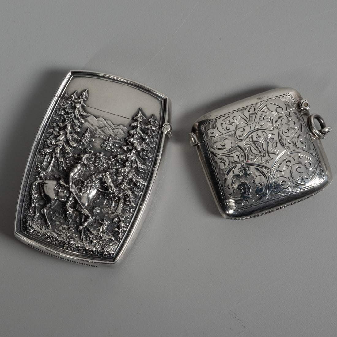 Two Sterling Silver Match Safes (1 of 3)