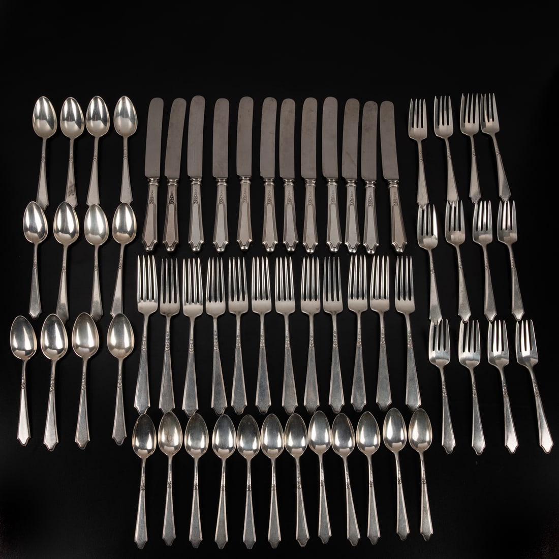 Treasure Pattern Sterling Silver Flatware by Rogers, Lunt and Bowlen (1 of 11)